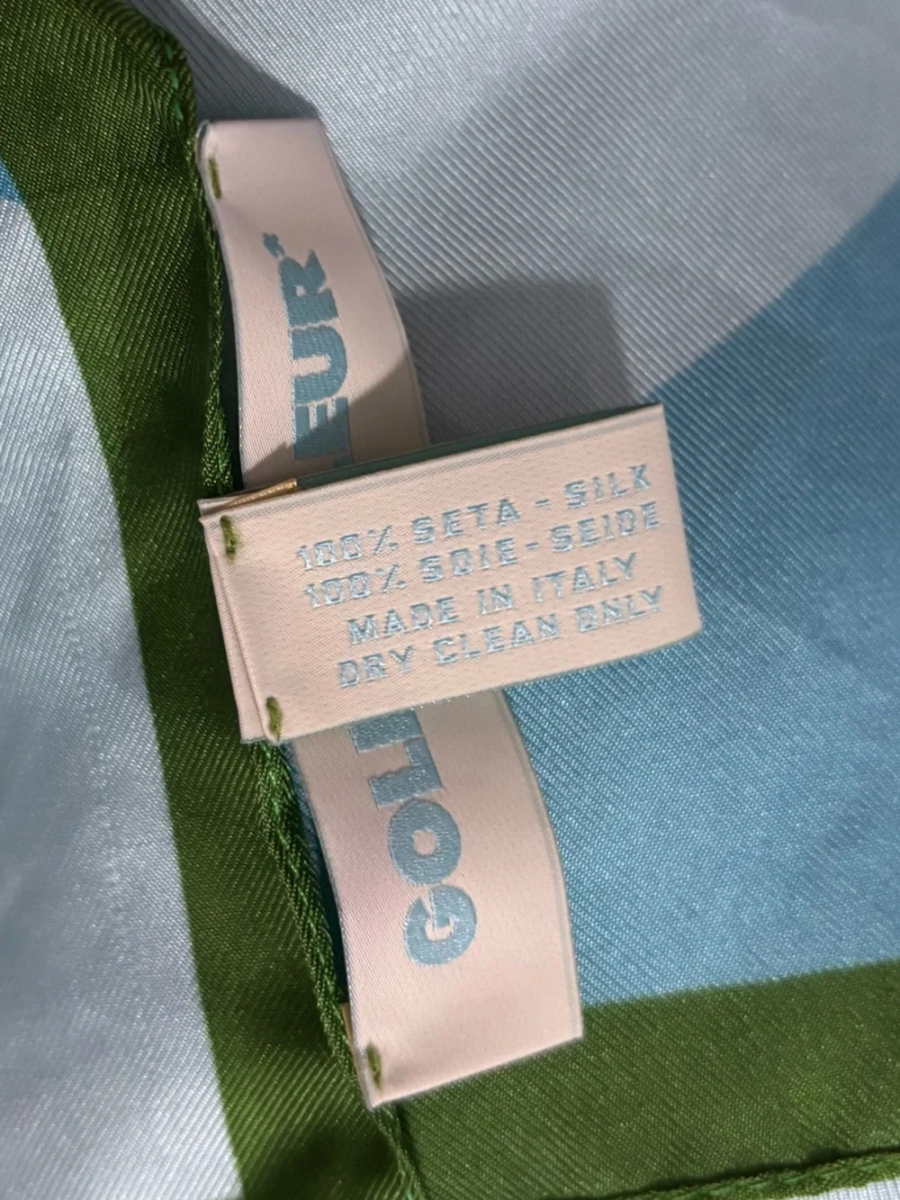 GOLF LE FLEUR Italy Wavy Stripe Silk Scarf